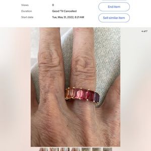 Swarovski Crystal Multicolor Rhodium Plated Multicolor - 6 1/2